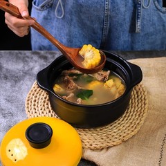 Wooden Non-Stick Kitchen Pan Toolset 7 Pieces Set, Natural Kitchen Utensils S…
