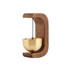 Magnetic Wood Doorbell Shopkeepers Bell Brass Entryway Wind Chime Home Decor