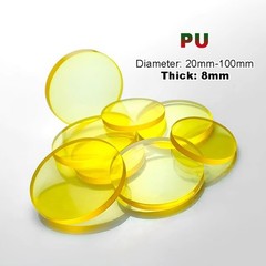 8mm Thick Round Polyurethane PU Disc Discs Damping Pads Sheet | Φ 20mm-100mm
