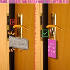 Do Not Disturb and Available Please Knock Door Sign – Wooden Reversible Double