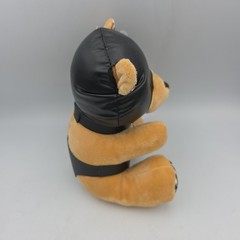 Master Series Polyurethane PU Faux Leather Hooded Bondage Bear, New