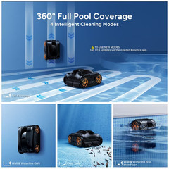 iGarden K36 Cordless Robotic Pool Cleaner Pool Vacuum For Inground 220Min