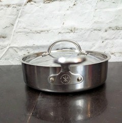 Williams Sonoma Open Kitchen 3 Qt Stainless Steel Sauté Pan w Lid 1220T