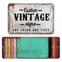 Customized With Your Custom Text New Personalized Aluminum Metal Sign 8 x 12″