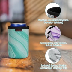 (6 Pack) 12oz Standard Can Cooler Sleeves Soft Insulated Neoprene Beer Coolies
