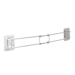 Adjustable Bathroom Corner Storage Bar Stainless Steel Shower 7.68-13.58in MISR