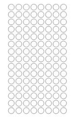 1/4″ White Dots Round Vinyl Color Coded Inventory Label 1/4 Inch Dot Stickers