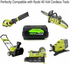 For Ryobi OP40602 40V 6Ah High Capacity HP Lithium Battery With LED OP4050