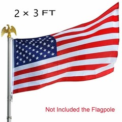 4Pack 2×3 Ft American Flag w/ Grommets-United States Flag-US Flag-USA America.