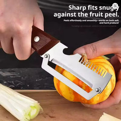2 in 1 Durable Stainless Steel Peeler For Peeling Slicing Fruits Vegetables Peel