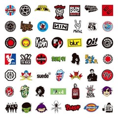100PCS Rock Band Stickers Lot Punk Music Heavy Metal Bands Sticker Decal-USA