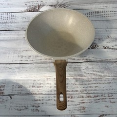 Natural Elements Induction Ready Non-stick 12.5” Wok Pan w/ Lid – Slight BEND