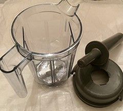Vitamix Pitcher 32oz Rubber Lid & Plunger Tamper Stick Grey Read Description