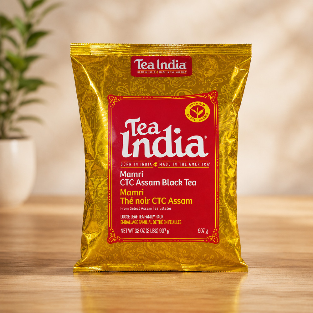 Tea India Mamri CTC Assam Black Tea – Loose Leaf Family Pack,32Oz(2LBS) 907g