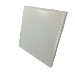 Freckled 4.25 in Ceramic Tile Specs Dots Subway Square Vintage Off White Matte