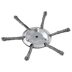 Universal Trimmer Head Grass Tools Steel Wire Wheel Garden Weed Brush Lawn Mower