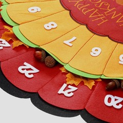Thanksgiving Advent Countdown Calendar 30 Inch Fall Turkey Wall Decor 30 Days…