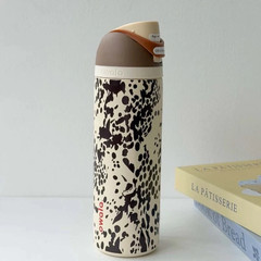 Owala Color Drop 24oz FreeSip Cowgirl Core Cow Print Water Bottle AUTHENTIC NEW