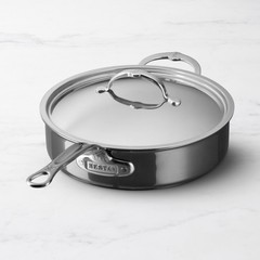 Hestan NanoBond Titanium Stainless Steel Sauté Pan With Lid 3 1/2-Qt