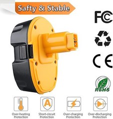 2PACK 18V For Dewalt 18 VOLT XRP Ni-MH 4.8Ah Battery DC9099 DC9096 DC9098 NEW