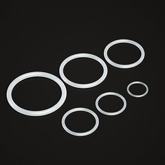 Food Grade O-Ring 2mm Cross Section , 5mm-90mm OD Clear Silicone Rubber O Rings