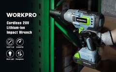 WORKPRO 20V Cordless Impact Wrench 1/2-inch 320 Ft Pounds Max Torque Belt Clip