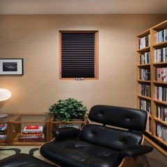 Shade No Tools Original Blackout Pleated Paper Shade Black, 36 in x 72 in