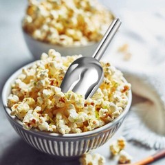2x Stainless Steel Scoop Bar Ice Candy Dry Goods Popcorn Commercial Scooper 12oz