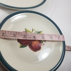 Apple Blossom Casuals China Pearl (4) Dinner 10.25″ and (4) Salad Plates 7.75″