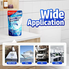 Septic Tank Treatment 12 Pcs for 1 Year Supply Dissolvable Packs Easy Operation