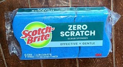 Scotch-Brite 9pc Zero Scratch Scrub Sponges (4.4in x 2.6in x 0.7in Each)