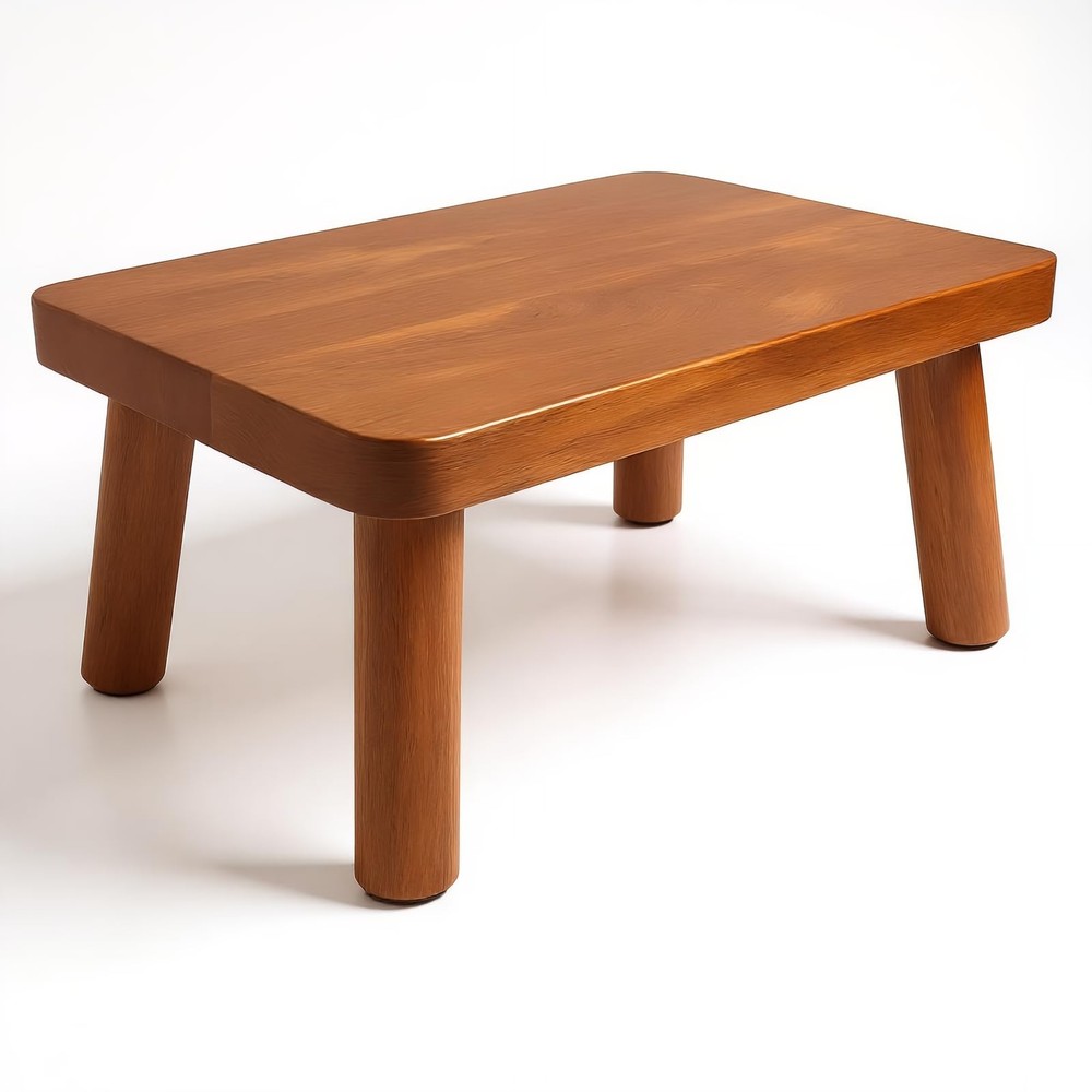 Wooden Step Stool 6.3″ Height 500 lbs Load Capacity – Non-Slip Foot Stool