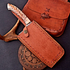 CUSTOM HAND MADE FORGE HIGH CARBON STEEL CLEAVER MEET CHOPPER 2950