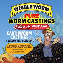 WIGGLE WORM Plus Worm Egg Material Soil Fertilizer For Gardening/Planting, 40 lb
