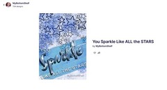 DIGITAL You Sparkle Like STARS Blue Shiny BIRTHDAY Happy Card**PRINT REQ’D**