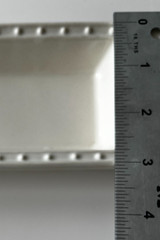NORA FLEMING Pearl Dot Stoneware : Rectangle Cracker / Olive Tray Dish