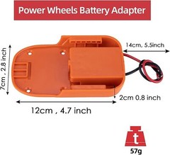 Adapter For Ridgid 18V with 6FT Jumper Cable Car Battery Charger Jump Starter