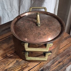Paul Revere 1801 Copper Stockpot w/ Lid, 8 Qt, Gas/Electric