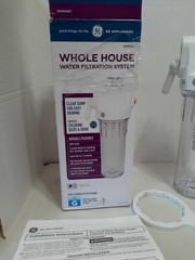 GE High Flow Whole House Water Filtration GXWH20T Reduces Chlorine Taste / Odor