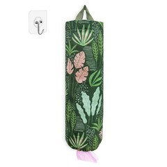 Plastic Bag Holder, Reusable Grocery Bag Organizer, Wall Mount, 1 Pack, Seaweed