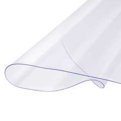 PVC Table Protector 42 Inch Round Clear Plastic Desk Protector 2.0mm Thick