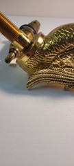 Vintage 24 K Plated Swan Faucet Fixtures New Unused 6 X 6″ Elegant Made InSpain