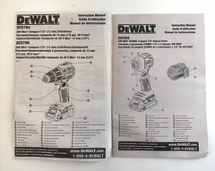 DeWalt Atomic 20V Max Impact Driver/ Hammer Drill 5Ah & 2Ah Batteries DCK200D1P1