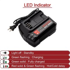 2PACK 20Volt For Craftsman V20 4.0Ah Li-ion Battery CMCB204 CMCB202 /Charger