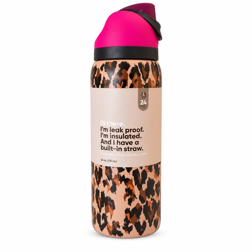 NEW Owala “Wild At Heart” 32oz Sip Free Limited Edition UO Cheetah Leopard Print