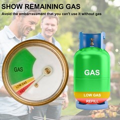 1-2PCS Brass Adapter Gauge for Propane Tank RV Grill Gas Level Meter Indicator