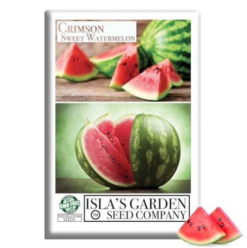 Crimson Sweet Watermelon Seeds (Citrullus lanatus) – 150+ Non-GMO & Heirloom