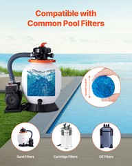 Pool Filter Balls for Sand Filter Pump Swimming Pool 4 lbs Reusable Blue