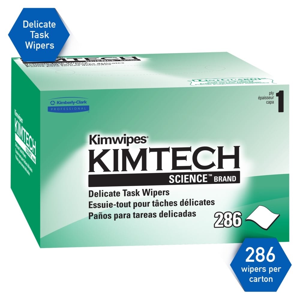 Kimtech Science 34155 Delicate Task Wipes 4.4 in. x 4.8 in. (Box of 280)