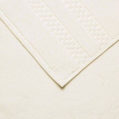 One Frette Bath Towel Checkerboard Cream 28 in x 58 in 100% Cotton New Turkey